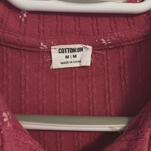 Floral Button Up Summer Top (Colour: pink, Brand: Cotton:on) - Picture 3 of 4